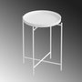 Hanah Home Shb-007-B Mesa de Centro de Metal Blanca